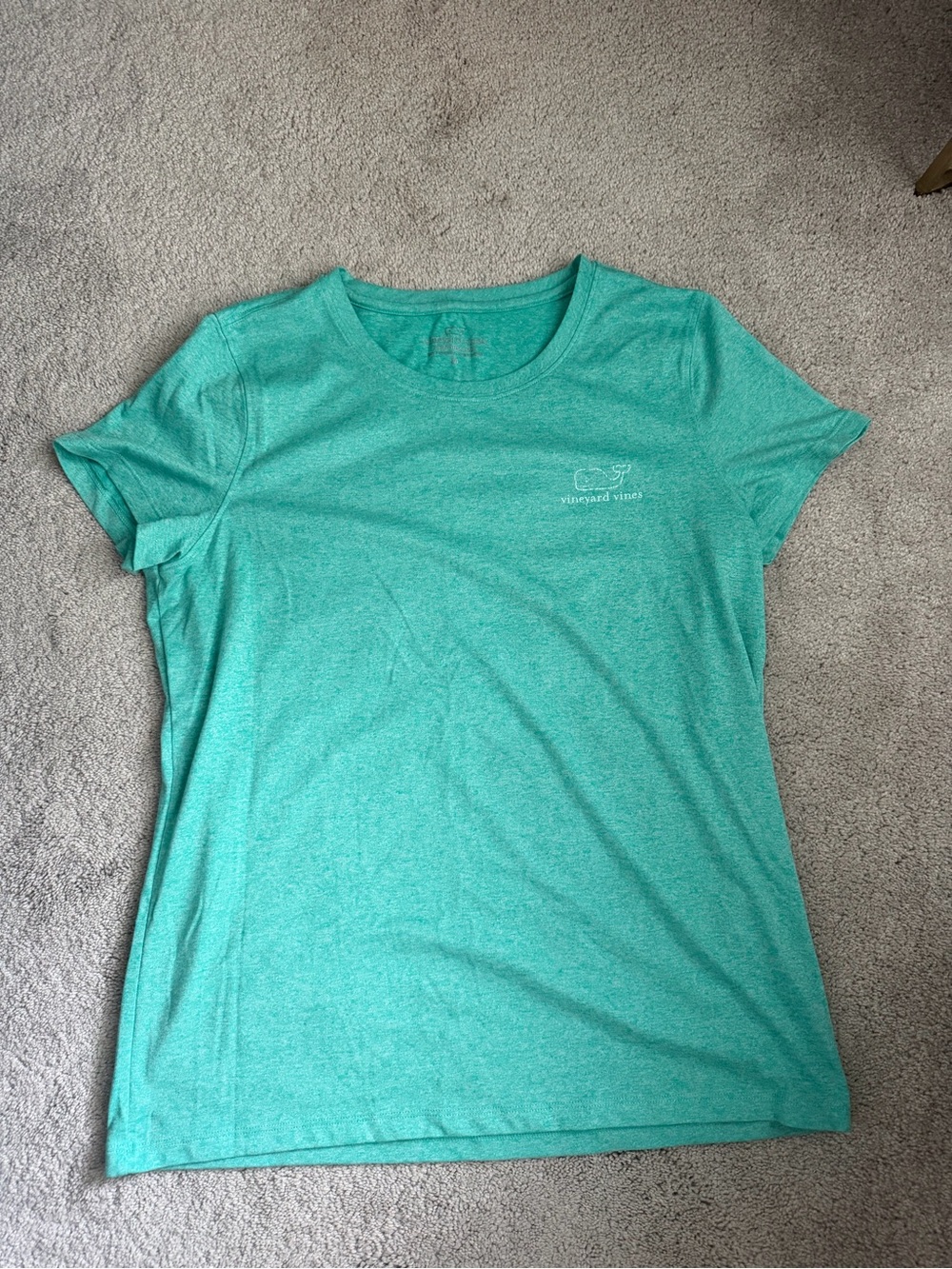 Vineyard Vines Women's Teal Short Sleeve Performance Tee